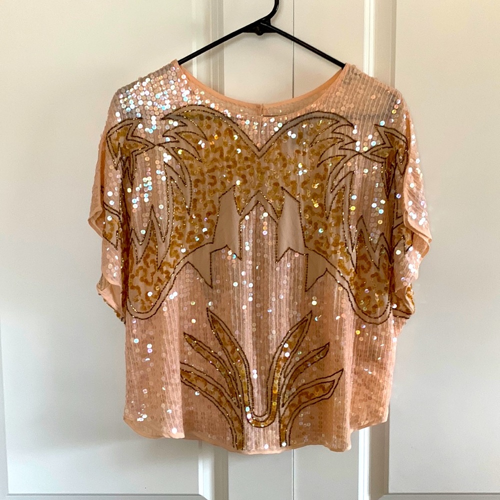 Anthropologie - Chloe Oliver - Murata Sequin Kimono Top- M